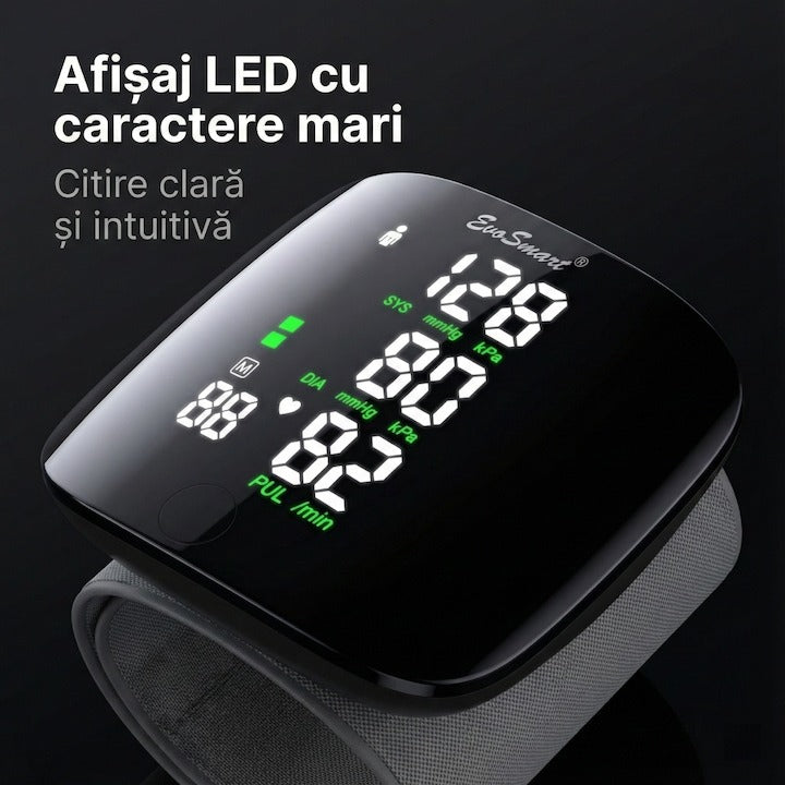 Tensiometru de incheietura cu afisaj LED
