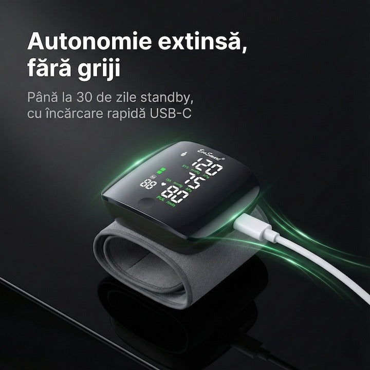 Tensiometru de incheietura cu afisaj LED