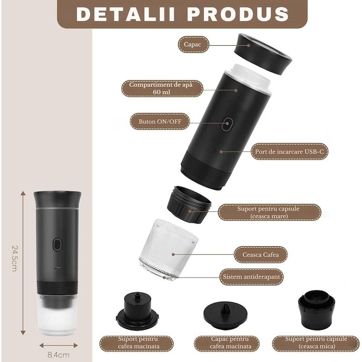 Espressor Portabil, Electric fara fir