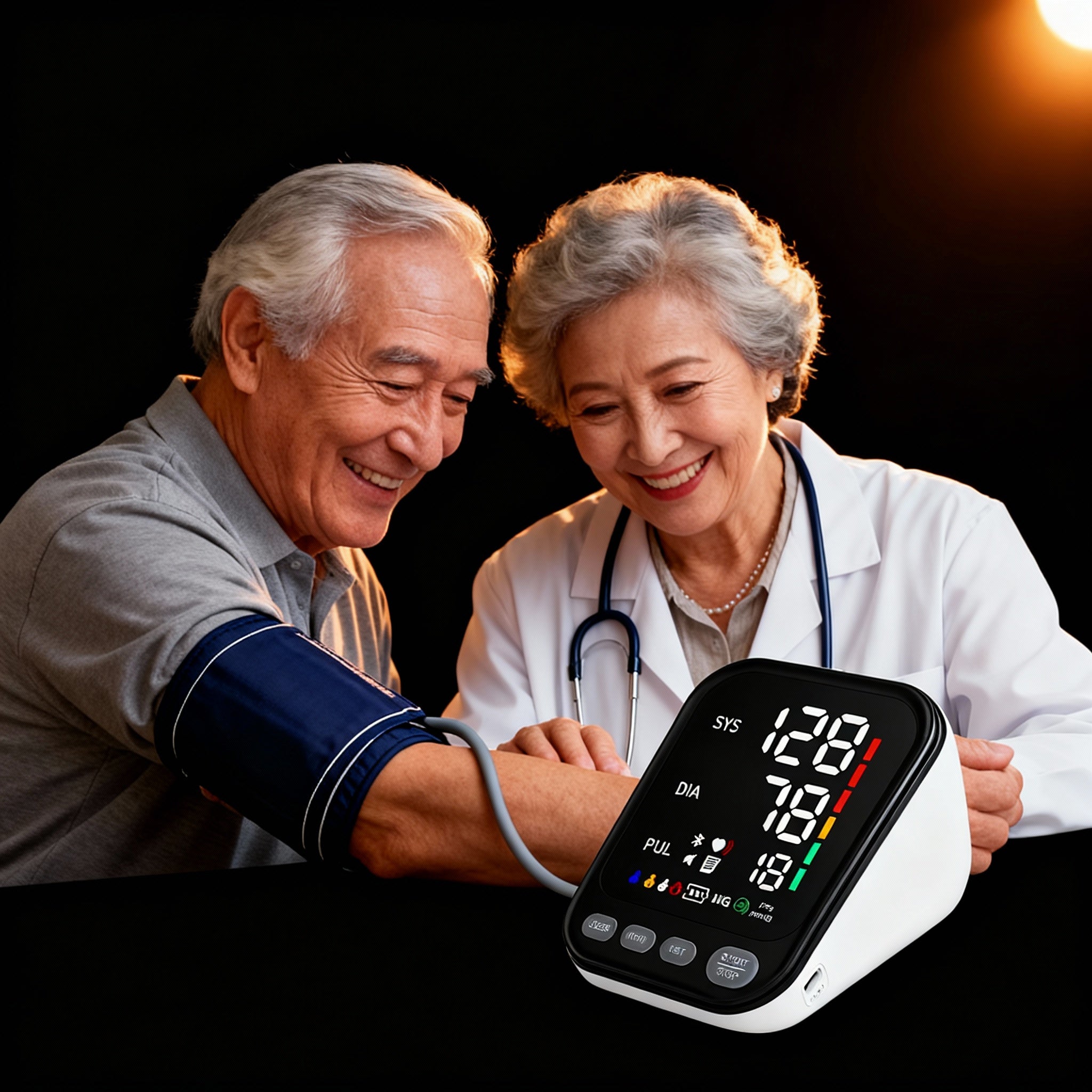 Tensiometru profesional digital , afisaj mare ,incarcare usb sau baterii