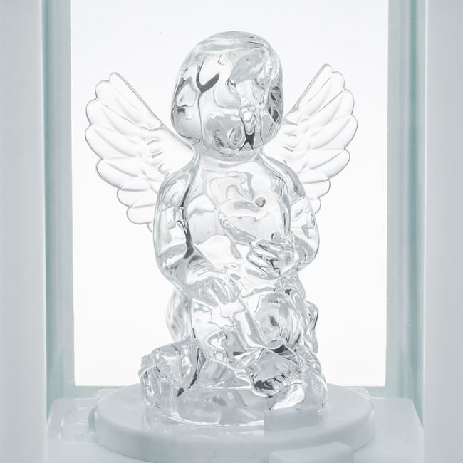 Felinar LED , Alb, Ingeras , 10x10x24cm