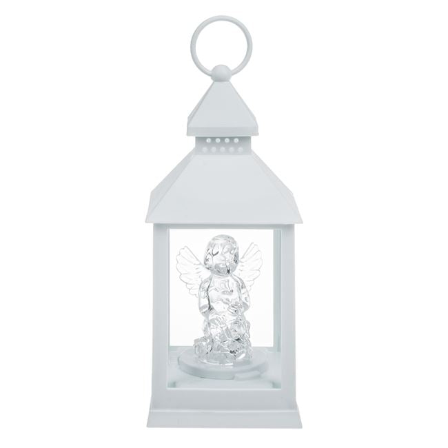 Felinar LED , Alb, Ingeras , 10x10x24cm