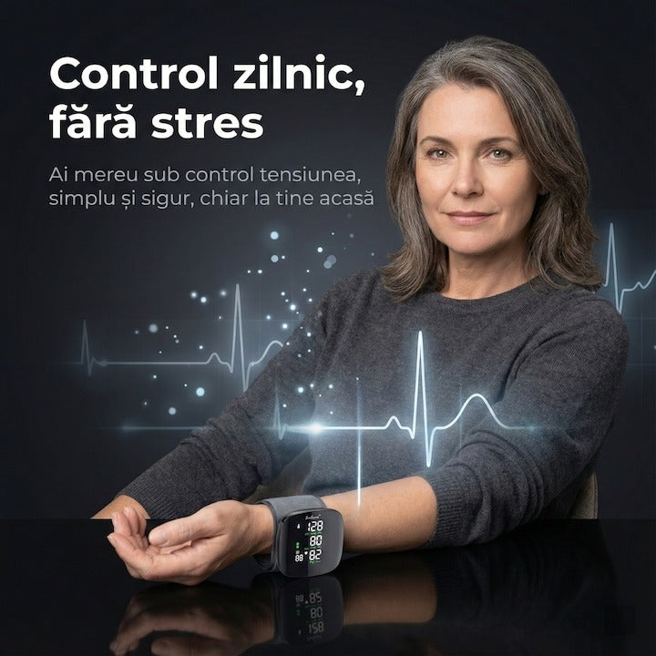 Tensiometru de incheietura cu afisaj LED